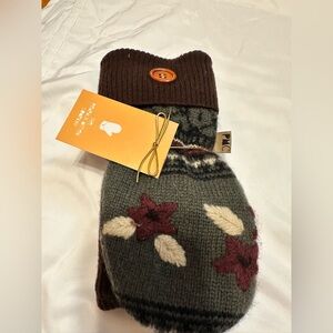 Floral print Upcycle Mittens